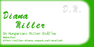 diana miller business card